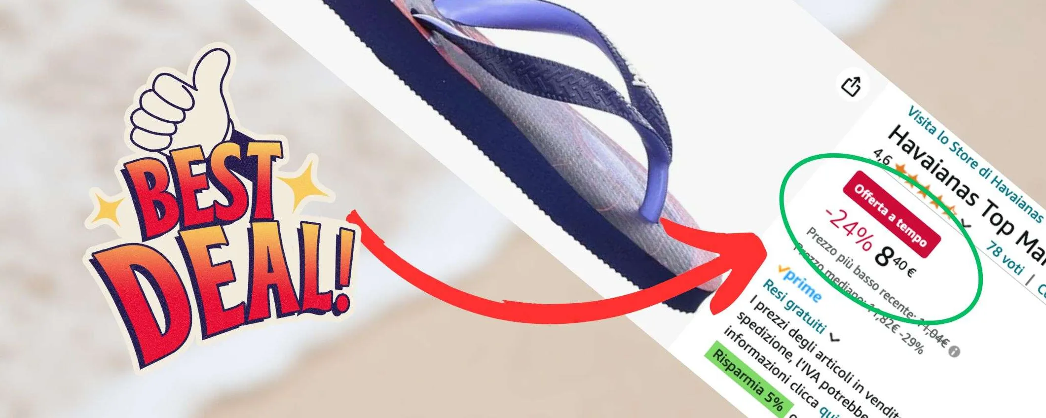 Infradito Havaianas da 8,40€ su Amazon: SVENDITA FOLLE, sconti fino al 53%