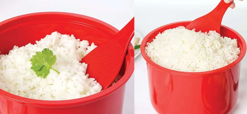 Riso buono, fornelli spenti? Cuociriso per microonde a 9€: sconto 44%