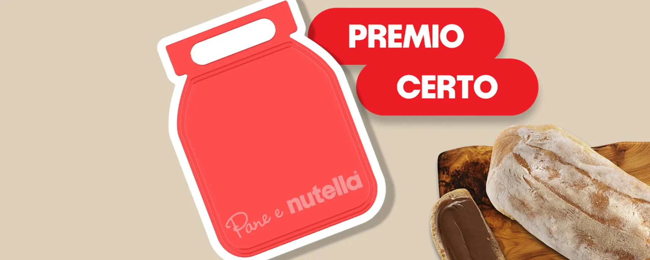 Nuova promo Nutella: ricevi il tagliere brandizzato senza costi aggiuntivi