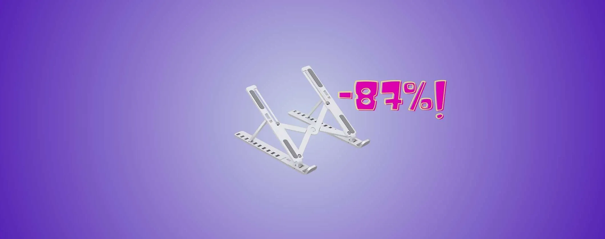 Supporto Laptop e Tablet portatile pieghevole a soli 2€ su TEMU (-87%)