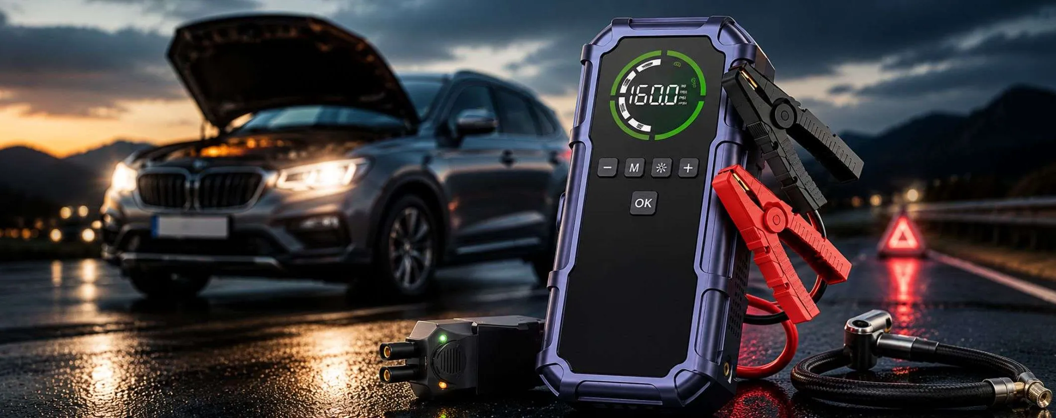 Mai più batteria scarica e gomme sgonfie: il 2 in 1 che conviene tenere sempre in auto