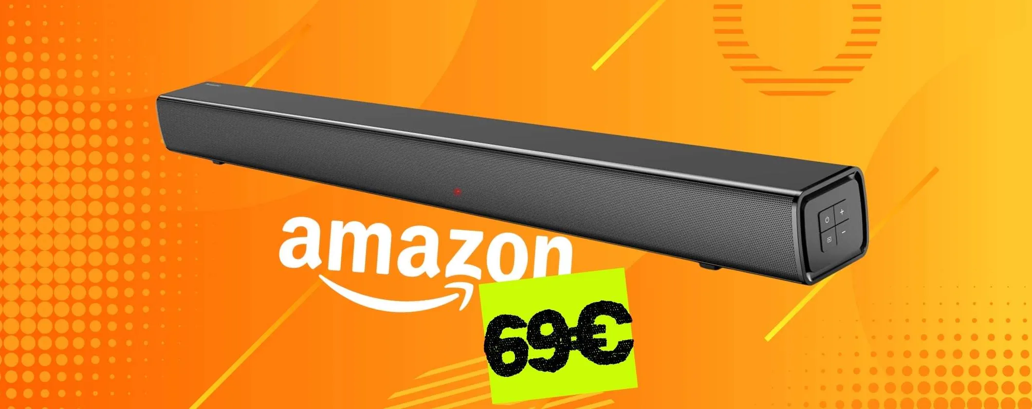 Follia Amazon per la soundbar Panasonic ora tua a soli 69€