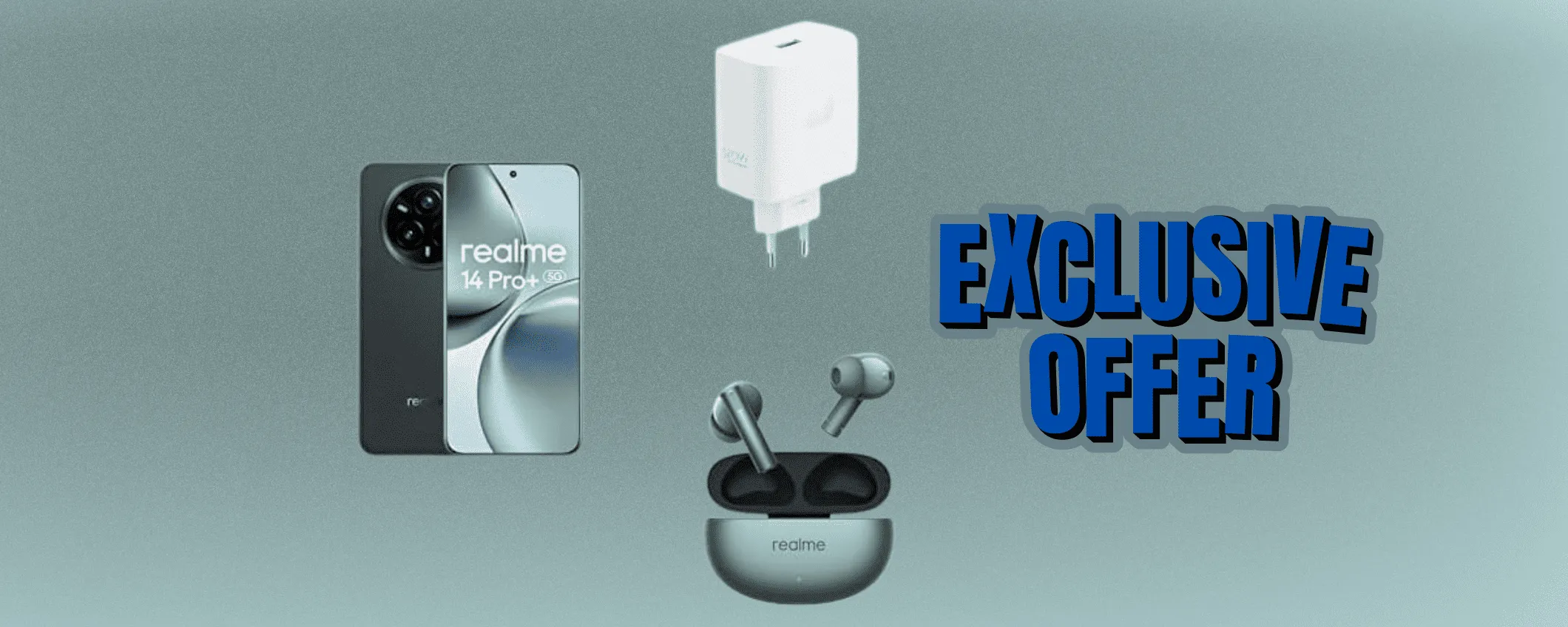 realme 14 Pro, Power Adapter e cuffie Air 6: tre prodotti in un bundle in sconto