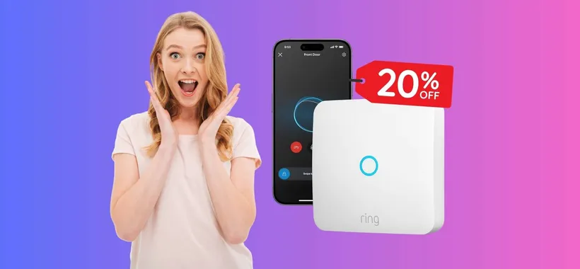 Citofono più intelligente con Ring Intercom Audio in offerta al 20%