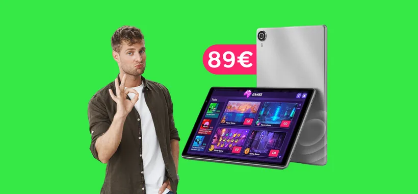 Tablet Android a soli 89€: completo, affidabile e con lunga autonomia