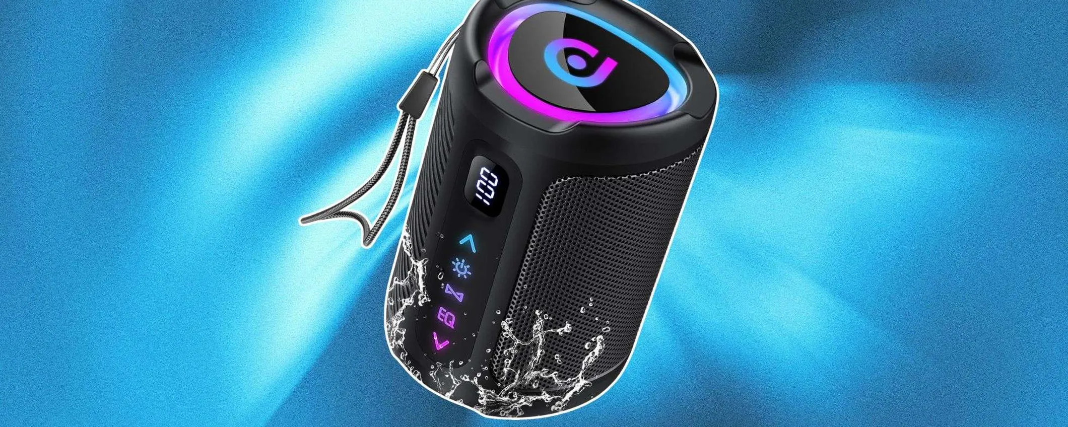 Lo speaker impermeabile con luci a tempo di musica SBANCA su Amazon: solo 23€