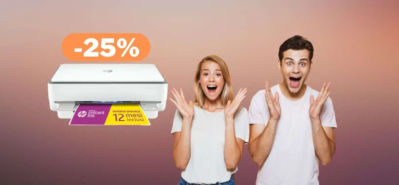 HP Envy: stampante multifunzione wireless a meno di 90€ (-25%)
