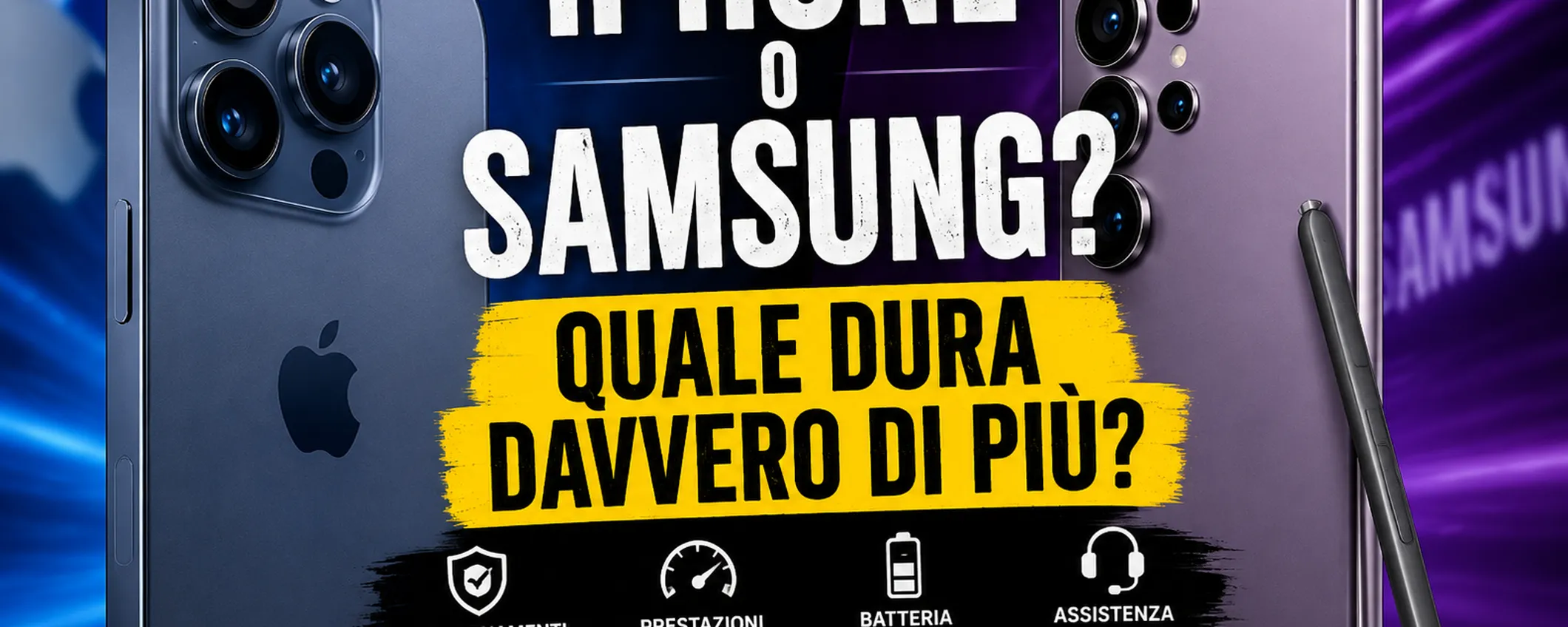 iPhone o Samsung, quale dura davvero di più? La risposta non è così scontata