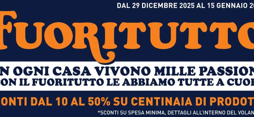 Volantino Unieuro, c'è il FUORITUTTO di fine anno: sconti fino al 50%