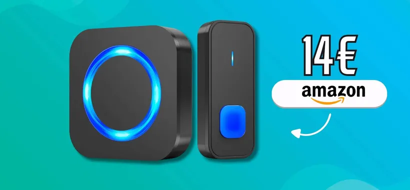 Soli 14€ per un campanello senza fili e nuovo: sistema a 400m