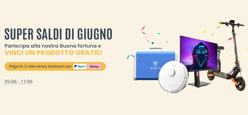Saldi di giugno di GeekMall al via: sconti SHOCK e spettacolari PREMI in palio