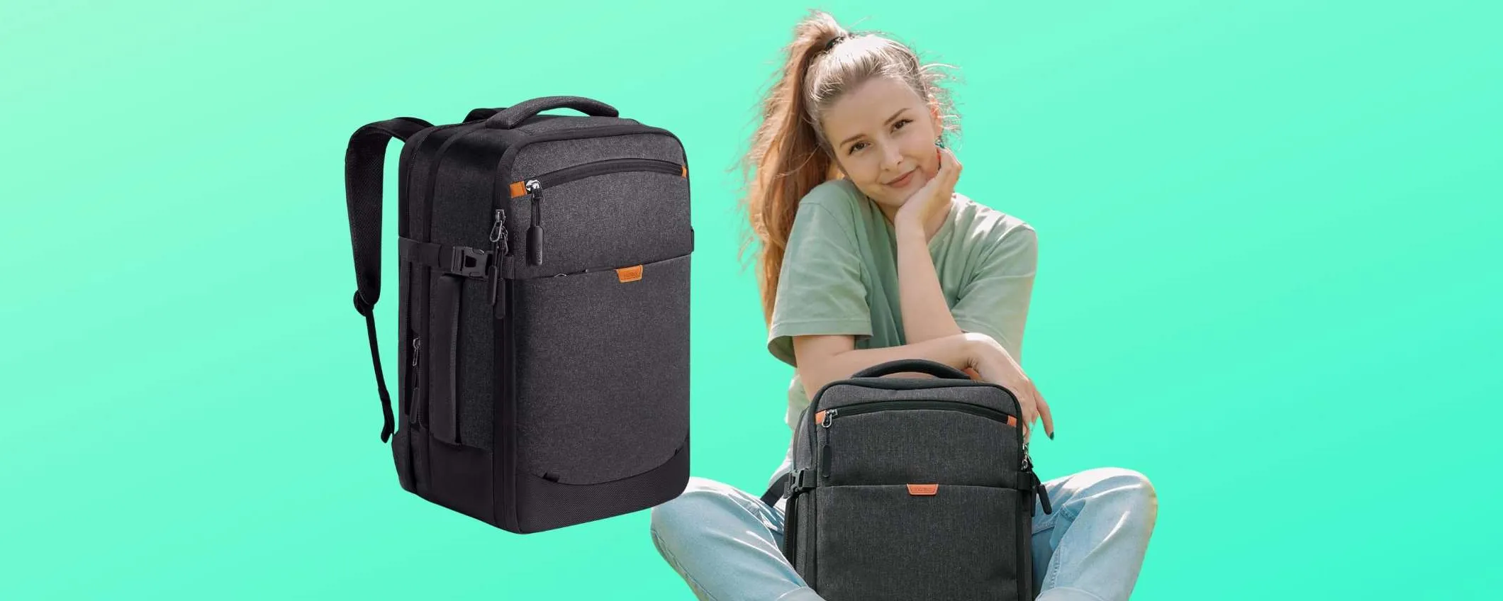 Inateck Lightour: zaino da viaggio espandibile di qualità a PREZZO HOT
