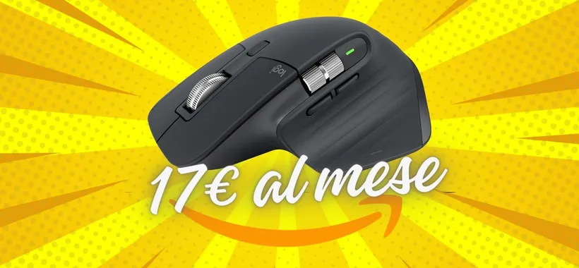Logitech MX Master: mouse wireless TOP a 17€ al mese SENZA INTERESSI