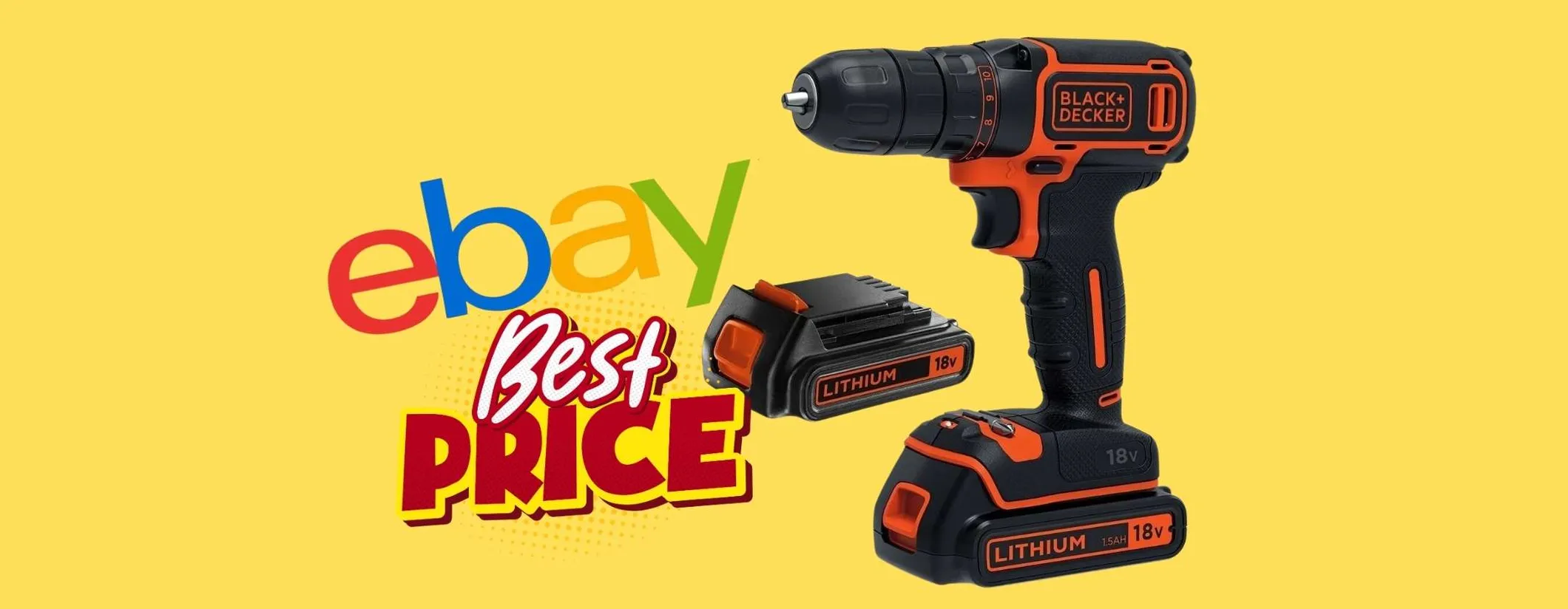 Black+Decker: trapano avvitatore con 2 batterie incluse oggi tuo a soli 61€