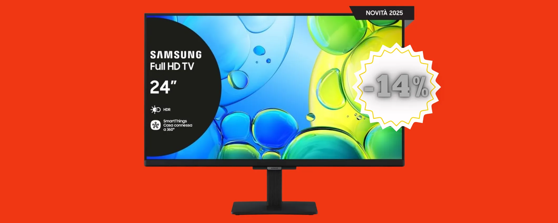 Smart TV 2025 di Samsung: 24 pollici è perfetta ovunque in casa