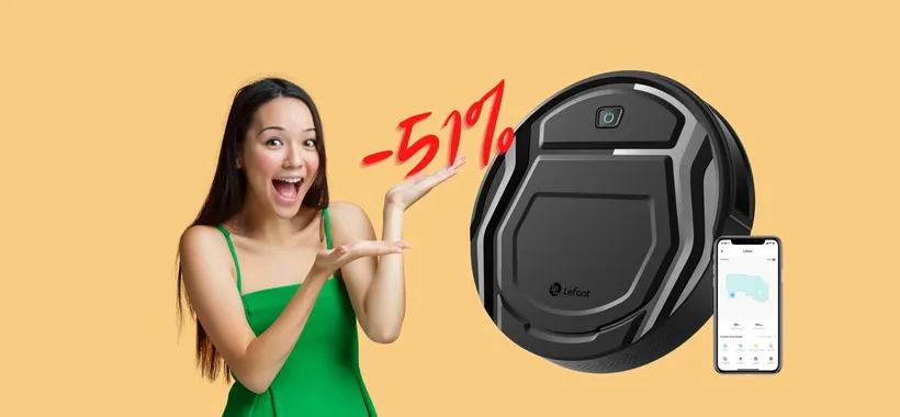 Torna in SUPER OFFERTA il mini robot aspirapolvere, su Amazon al 51%
