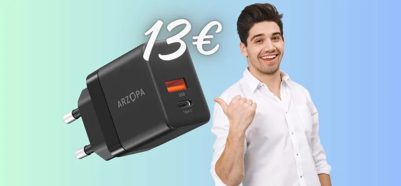 Caricatore USB con DOPPIA uscita e 35W di potenza a SOLI 13€