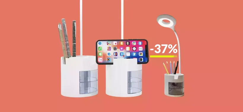 Lampada LED ricaricabile con controlli touch a poco più di 10€