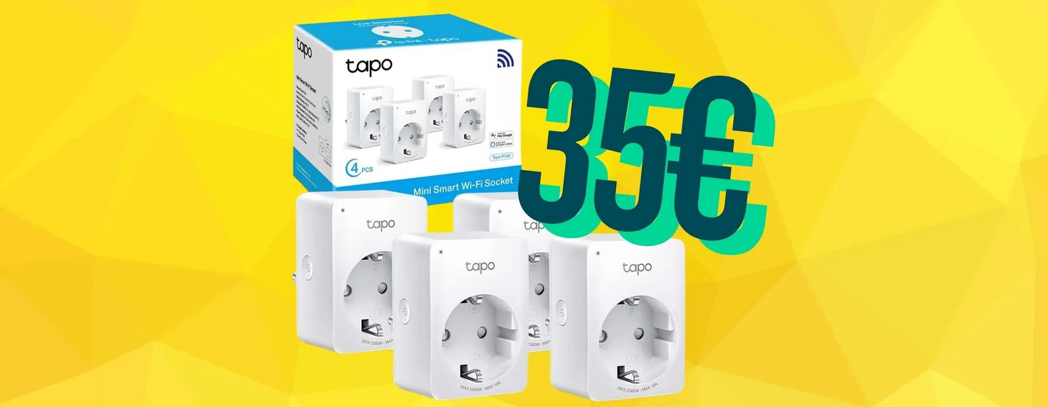 Tapo P100: 4 prese intelligenti WiFi per una casa domotica a soli 35€ su Amazon