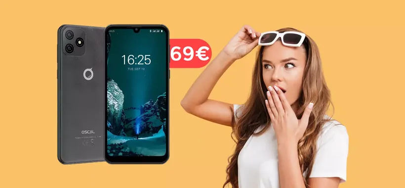 Smartphone Android nuovo di zecca e con FaceID: PAZZIA a 69€