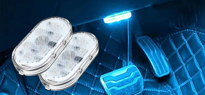 Luce per auto multicolore ricaricabile a 4,99€: una GENIALATA