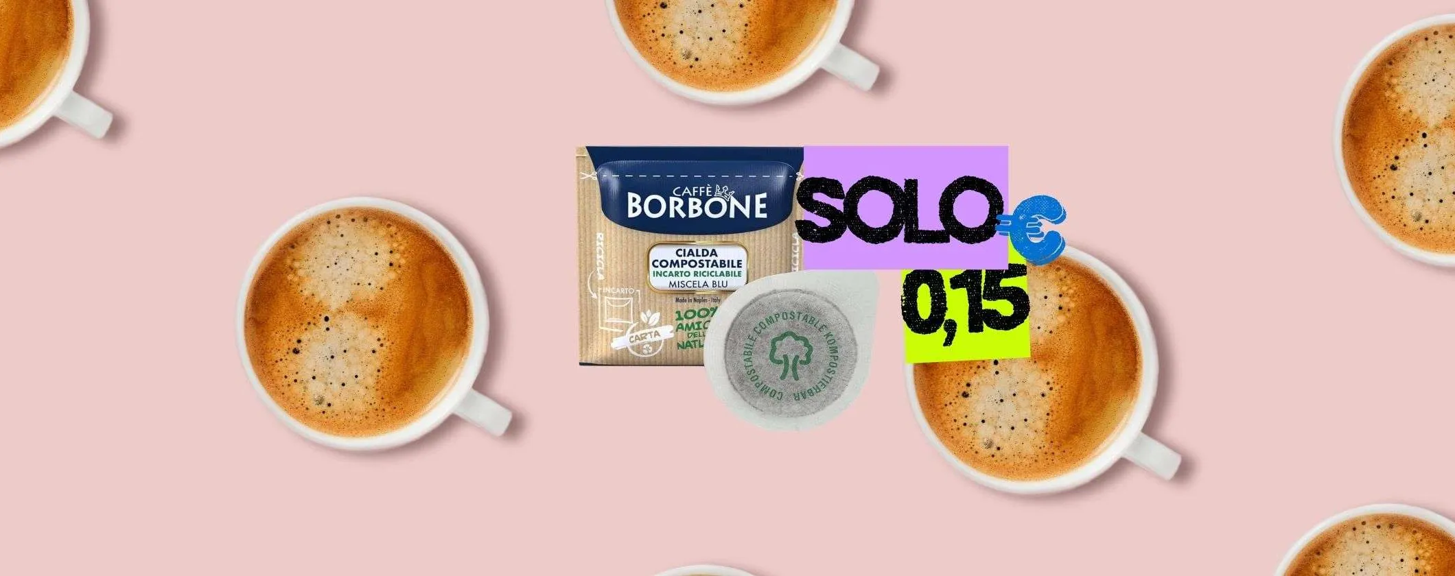 Cialde Caffè Borbone ESE a soli 15 centesimi con le Offerte di Primavera