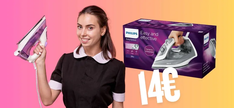 Philips EasySpeed: ferro da stiro eccezionale a prezzo da non credere (14€)