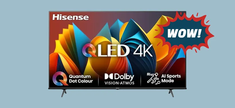 Lo Smart TV QLED 43" di Hisense a 299 euro sarà sicuramente il tuo prossimo acquisto