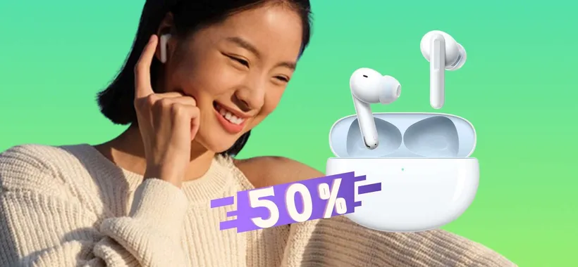 OPPO Enco Free2i SCONTATE della METÀ, da prendere al volo