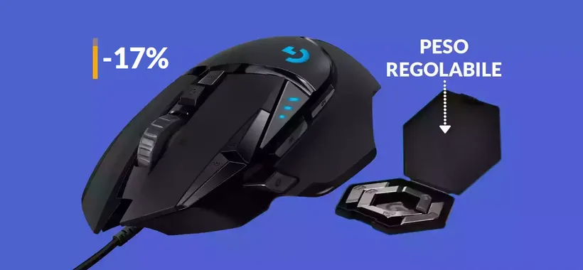 Mouse gaming Logitech di massima precisione: è un affare a 39€