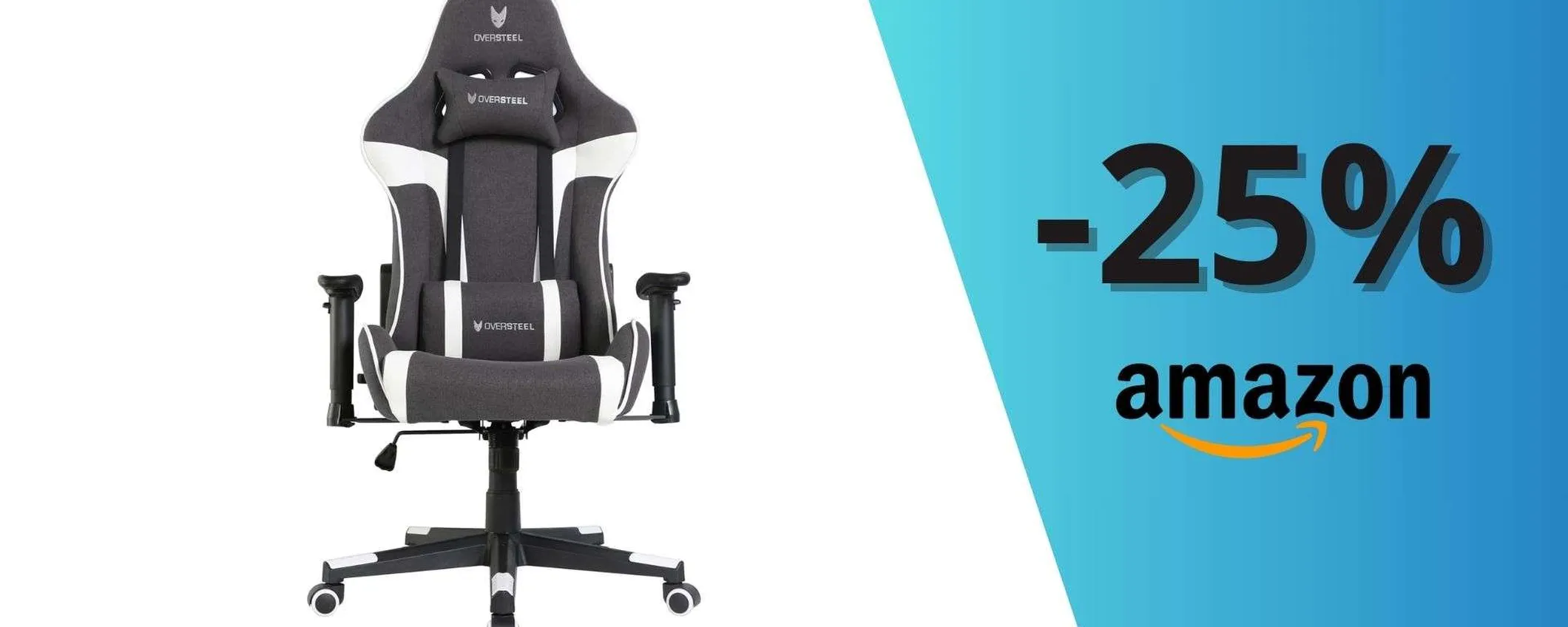 Sedia da gaming ad un prezzaccio: solo 158€, massimo comfort e finiture stupende