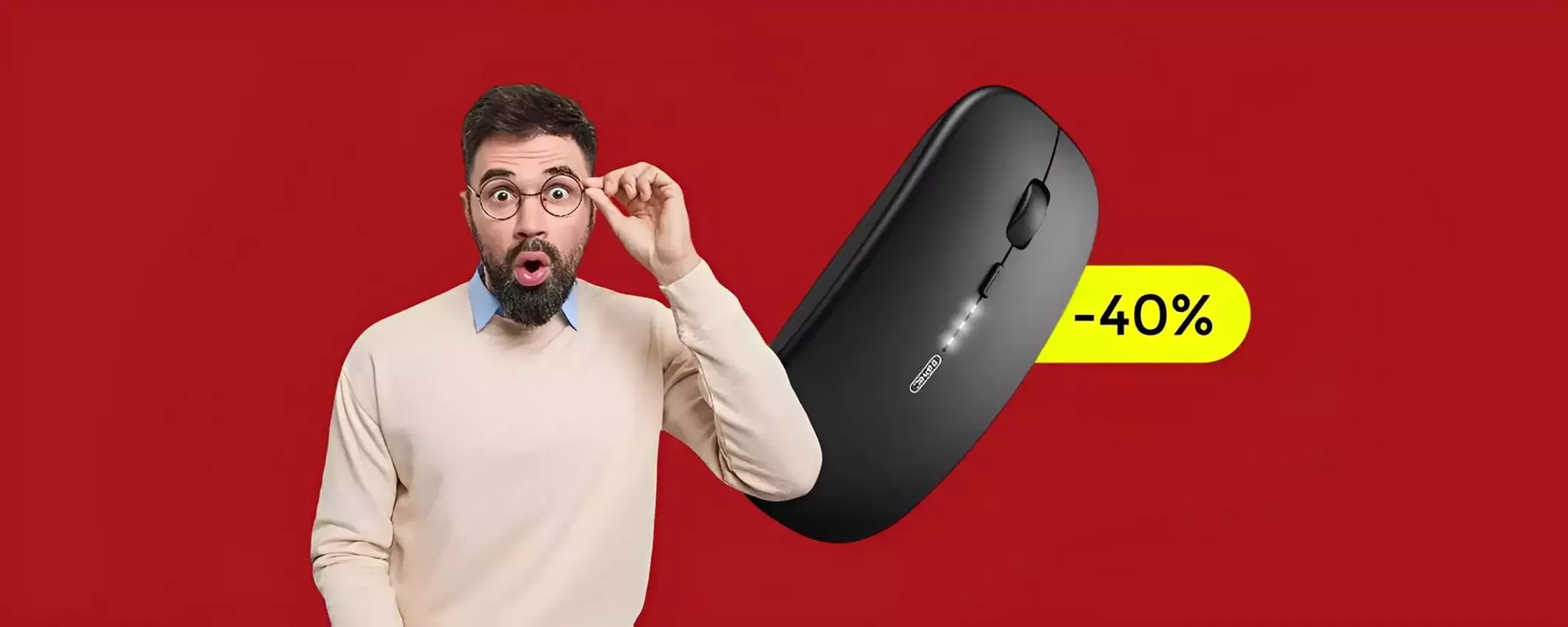 Mouse wireless infallibile e SUPER silenzioso: il prezzo CROLLA a 14€