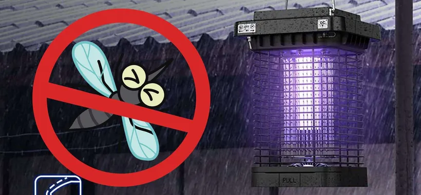 Zanzare STERMINATE con questa lampada a ricarica con pannello solare (23€)