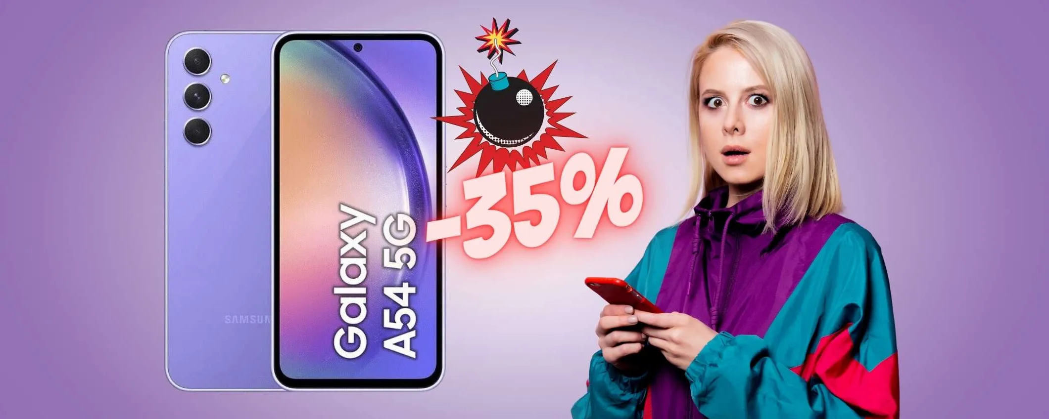 Samsung Galaxy A54 5G da 128 GB a PREZZO BOMBA su eBay (-35%)