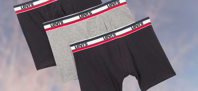 Boxer Levi's: sconto 52% e prezzo RIDICOLO per il pacco da 3 pezzi (19€)