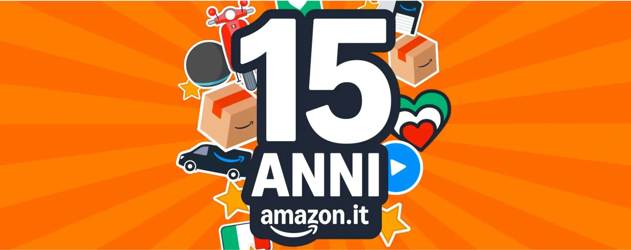 Amazon: al via le MEGA OFFERTE per festeggiare i 15 anni in Italia