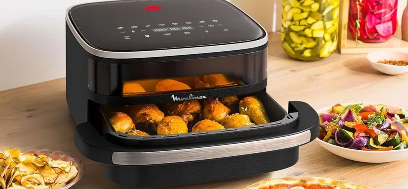 Friggitrice ad aria XL con cestello antiaderente e finestra di osservazione: occhio allo SCONTO
