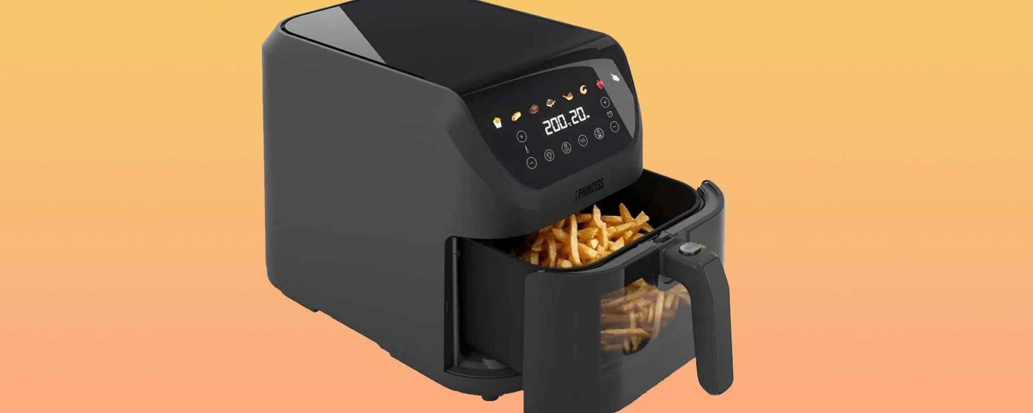 Capiente e compatta, questa friggitrice ad aria è perfetta: in offerta a meno di 70€