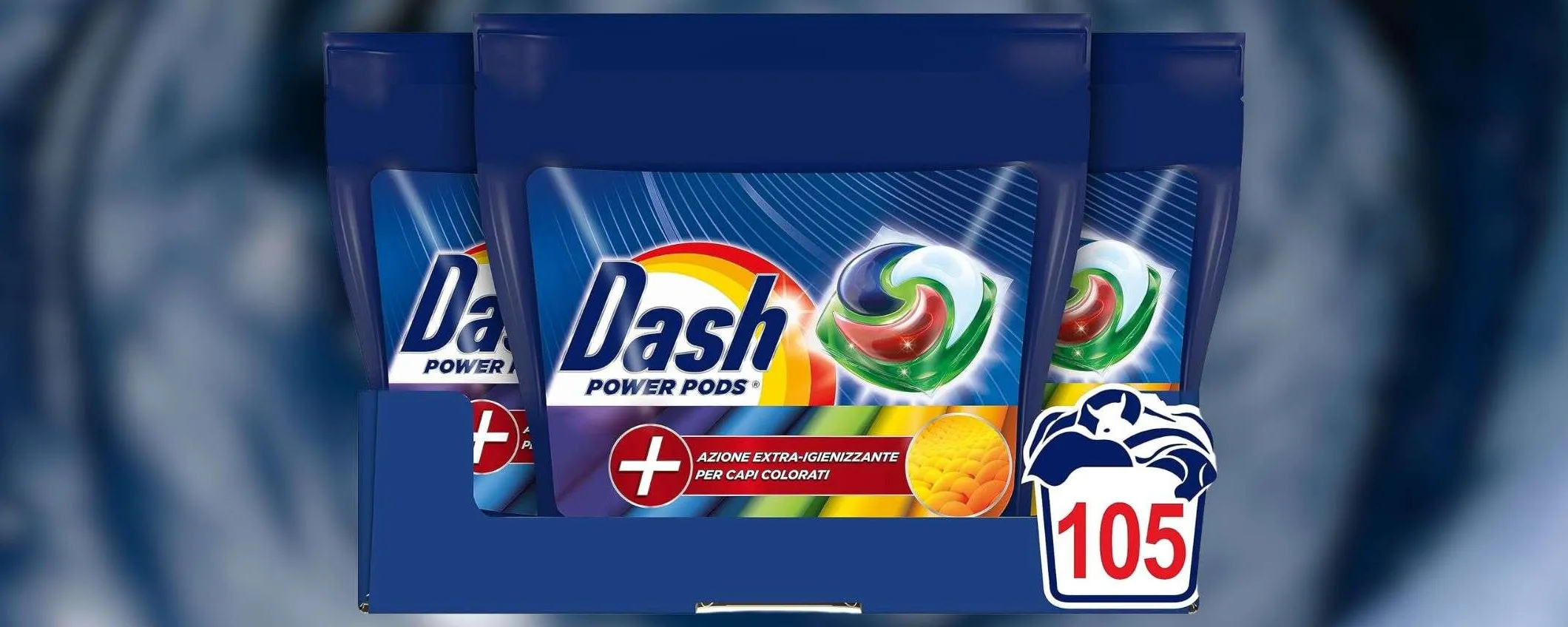 Dash Power Pods: 105 capsule a PREZZO SCORTA su Amazon (-34%)