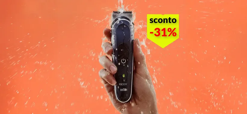 Rasoio elettrico Braun in offerta lampo su Amazon: stop irritazioni della pelle