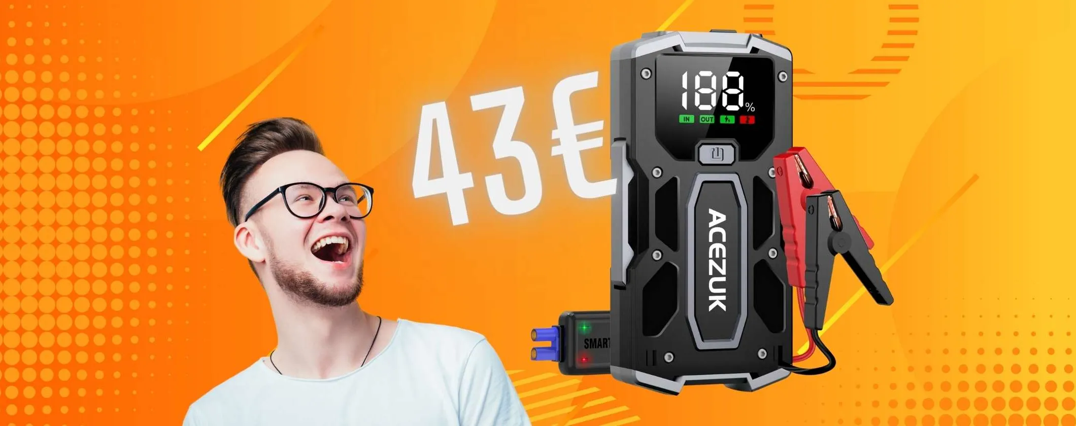 Batteria dell'auto a terra? Riavviala in un istante con questo avviatore d'emergenza