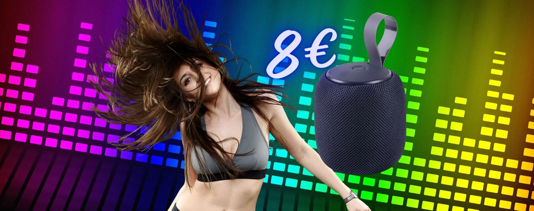 Solo 8€ per questa mini cassa Bluetooth portatile con audio potente