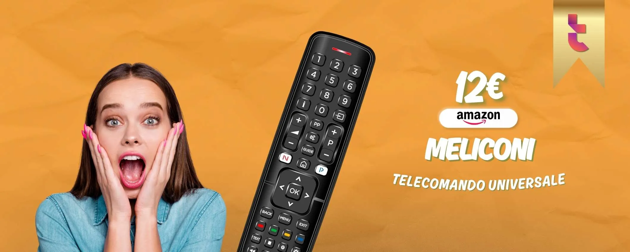 Questo telecomando si connette a QUALSIASI televisore in 1 secondo (12€)