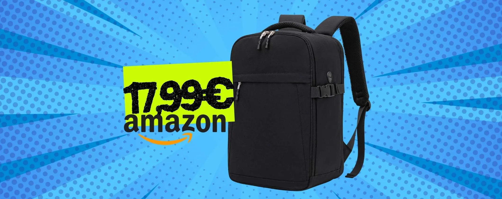 Zaino da viaggio comodo, capiente ed economico per volare senza costi extra