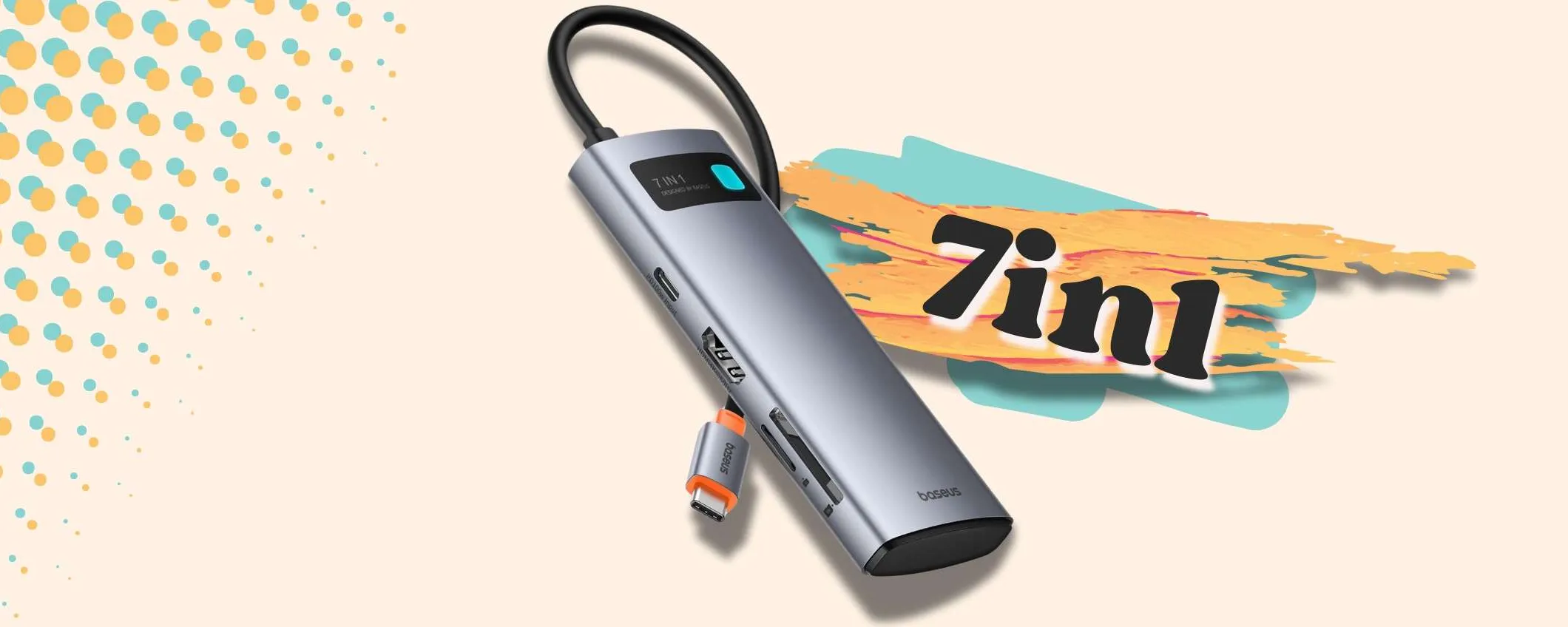 Questo HUB USB 7in1 fa davvero di tutto: a soli 17€ è IMPERDIBILE