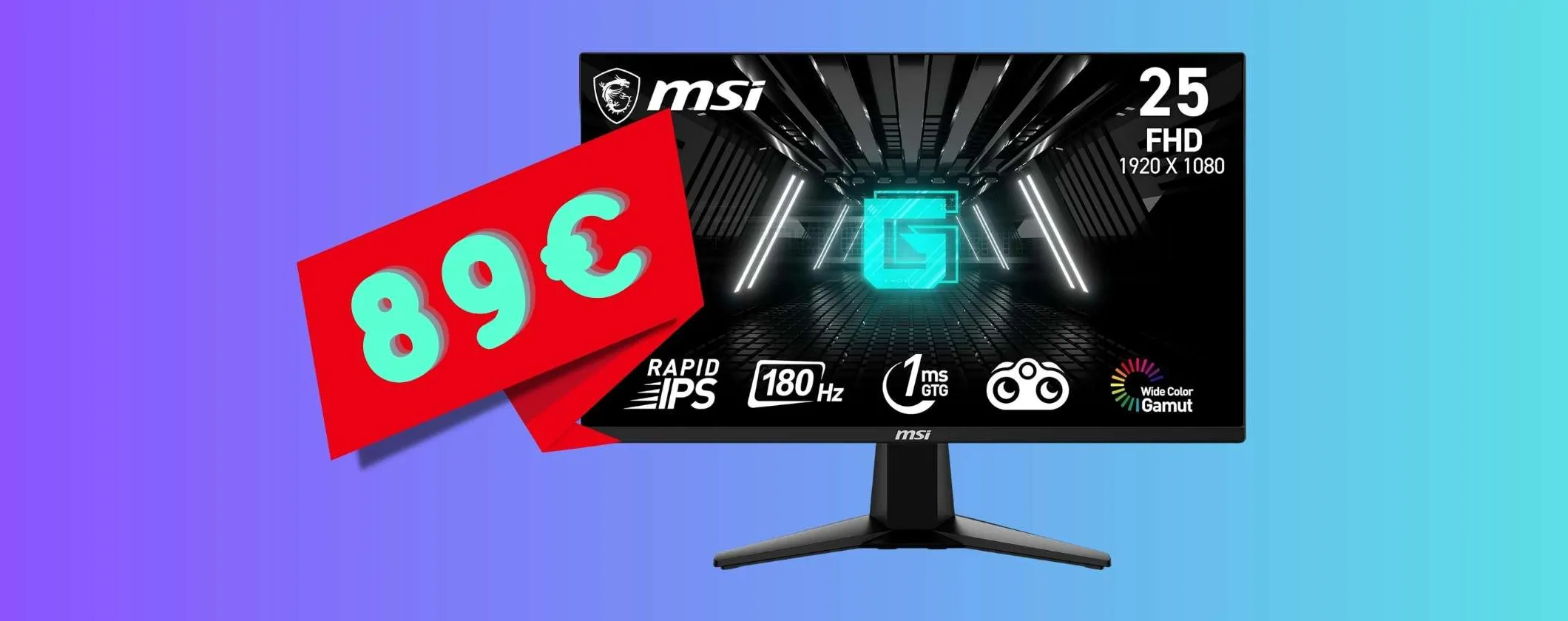 Monitor da Gaming MSI da 24,5