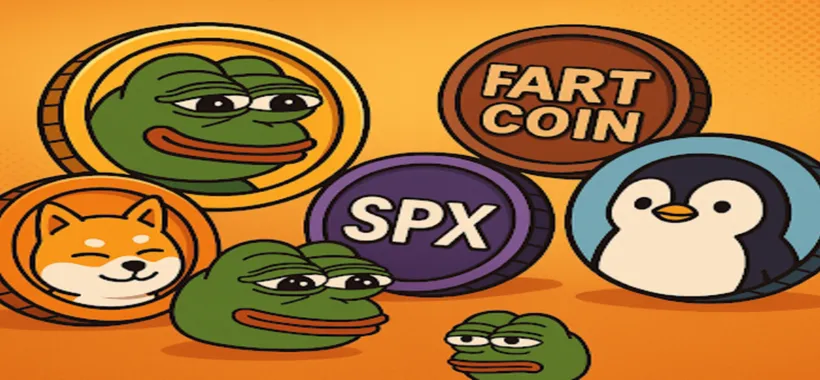 Meme coin in fermento: dicembre promette scintille per SPX, Fartcoin e PENGU