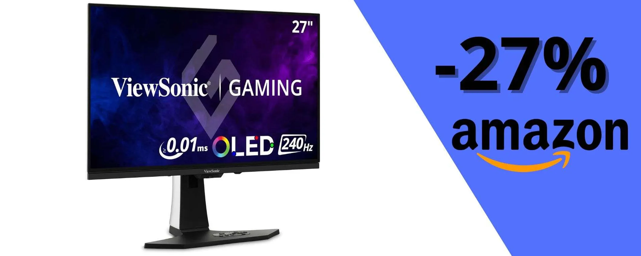 Monitor OLED da gaming con un SUPER SCONTO del 27%: ultimi rimasti (Amazon)