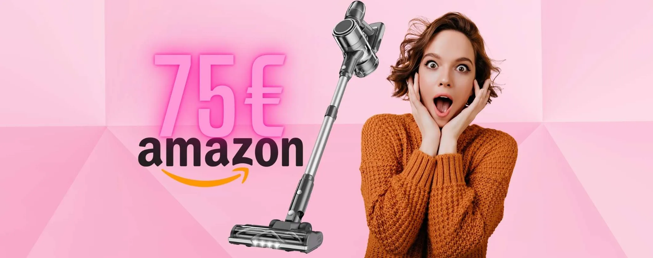 Bomba Amazon: aspirapolvere senza fili con accessori a soli 75€
