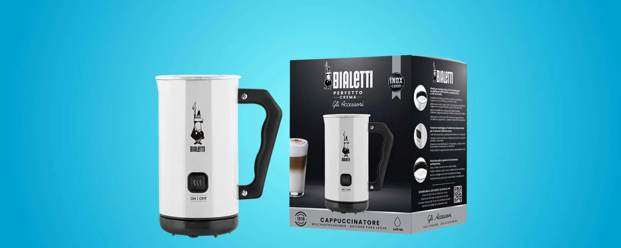 Bialetti Milk Frother in offerta: cappuccini come al Bar, 34% di sconto su Amazon